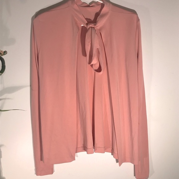 Wilfred Long Sleeve Open Back Pink Top - Medium - Picture 2 of 4